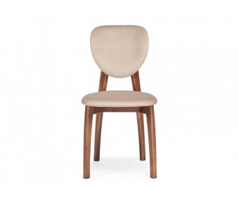 Деревянный стул Вакимо tenerife beige / орех миланский
