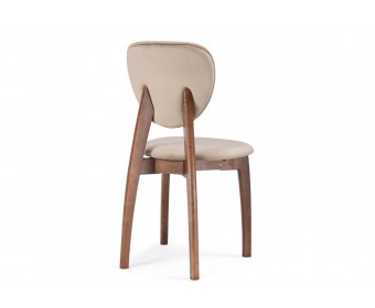 Деревянный стул Вакимо tenerife beige / орех миланский