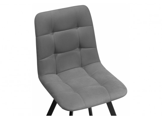 Комплект стульев Симпл 4 шт темно-серый / черный в Кургане