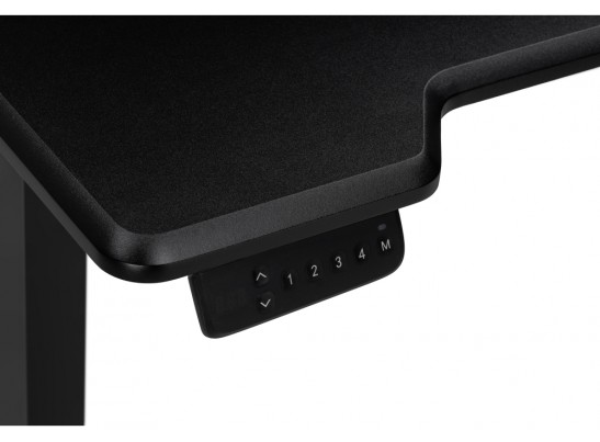 Компьютерный стол Маркос с механизмом подъема 120х75х75 черная шагрень / черный в Кургане