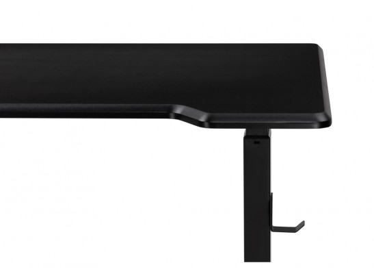 Компьютерный стол Маркос с механизмом подъема 120х75х75 черная шагрень / черный в Кургане