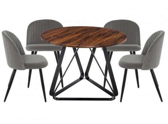 Обеденная группа Енлиан dark gray / brown / black в Кургане