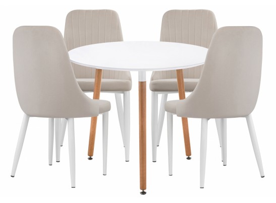 Обеденная группа Уин 80 white / beige в Кургане
