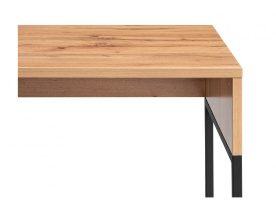 Письменный стол Ниа 115х60 дуб вотан / черный матовый в Кургане