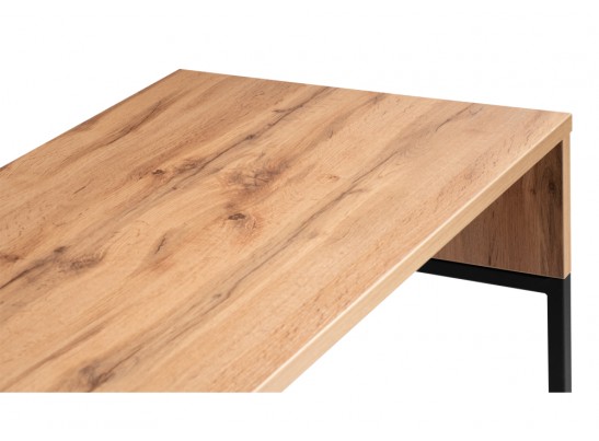 Письменный стол Ниа 115х60 дуб вотан / черный матовый в Кургане