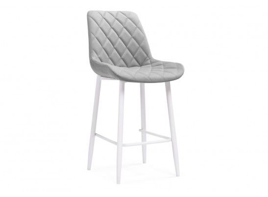 Полубарный стул Баодин К Б/К светло-серый / белый в Кургане