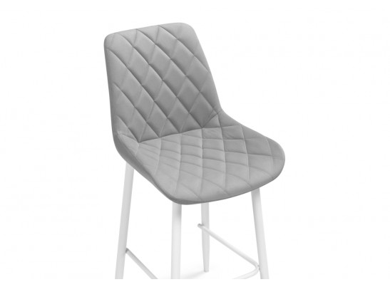 Полубарный стул Баодин К Б/К светло-серый / белый в Кургане