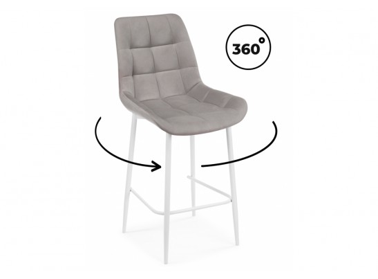 Полубарный стул Челси 360 латте (zd 290) / белый в Кургане