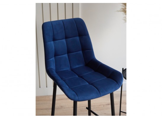 Полубарный стул Челси синий (zd 798) / черный в Кургане