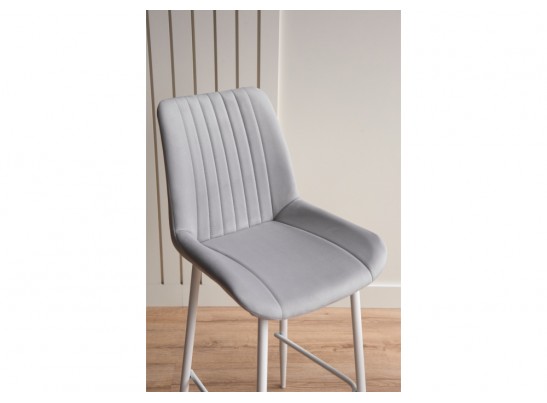 Полубарный стул Седа 360 светло-серый (zd 960) / белый в Кургане