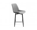 Полубарный стул Седа К крутящийся светло-серый / черный в Кургане