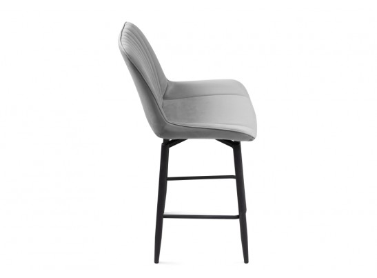 Полубарный стул Седа К крутящийся светло-серый / черный в Кургане
