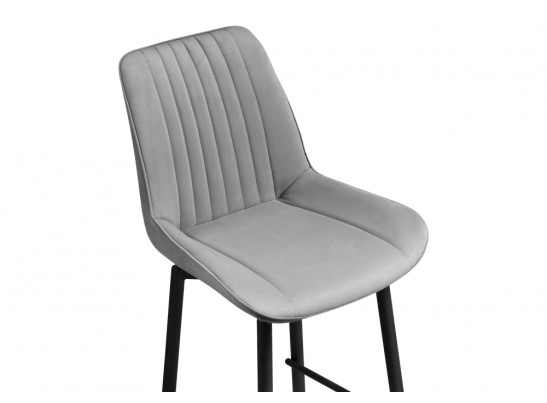 Полубарный стул Седа К крутящийся светло-серый / черный в Кургане