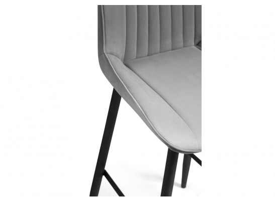 Полубарный стул Седа К крутящийся светло-серый / черный в Кургане