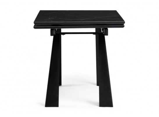 Керамический стол Бэйнбрук 140х80х76 черный мрамор / черный в Кургане