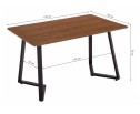 Стол Kont 120х80х75 dark walnut в Кургане