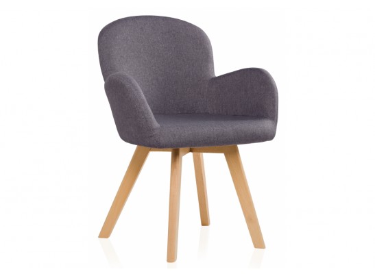 Стул Asia wooden legs / grey fabric в Кургане
