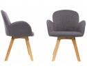 Стул Asia wooden legs / grey fabric в Кургане