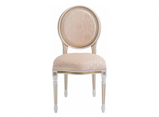 Стул Данте молочный с золотой патиной в Кургане