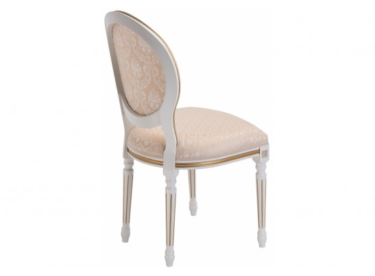 Стул Данте молочный с золотой патиной в Кургане