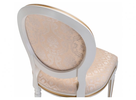 Стул Данте молочный с золотой патиной в Кургане
