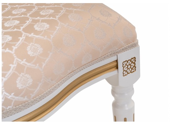 Стул Данте молочный с золотой патиной в Кургане