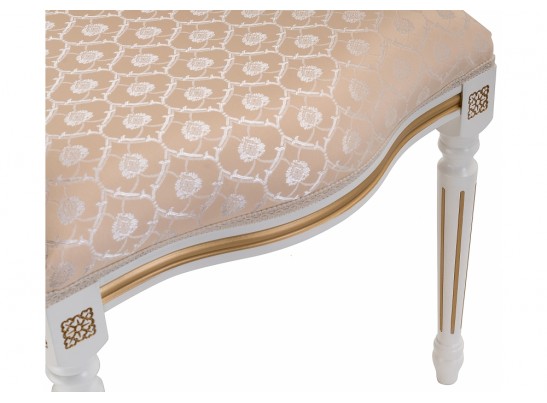 Стул Данте молочный с золотой патиной в Кургане