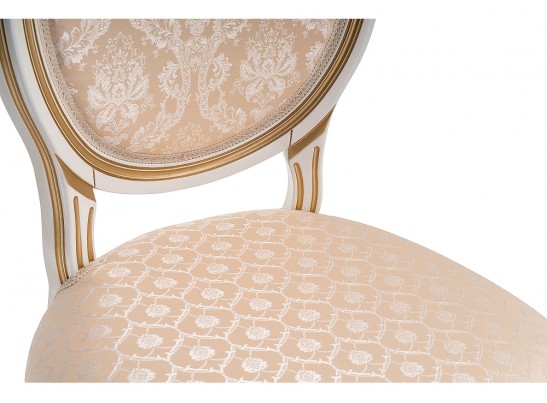 Стул Данте молочный с золотой патиной в Кургане