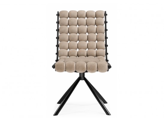 Стул на металлокаркасе Ball 1 бежевый / черный в Кургане