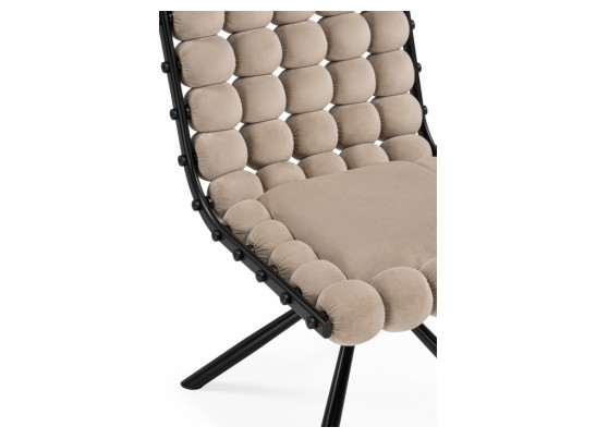 Стул на металлокаркасе Ball 1 бежевый / черный в Кургане