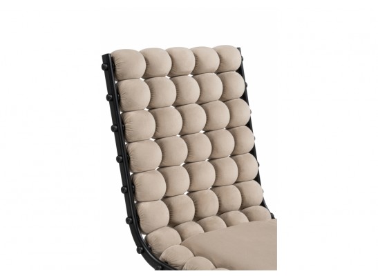 Стул на металлокаркасе Ball 1 бежевый / черный в Кургане