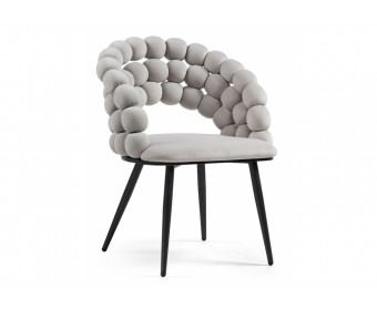 Стул на металлокаркасе Ball gray / black
