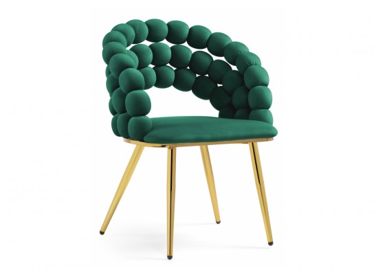 Стул на металлокаркасе Ball green / gold в Кургане