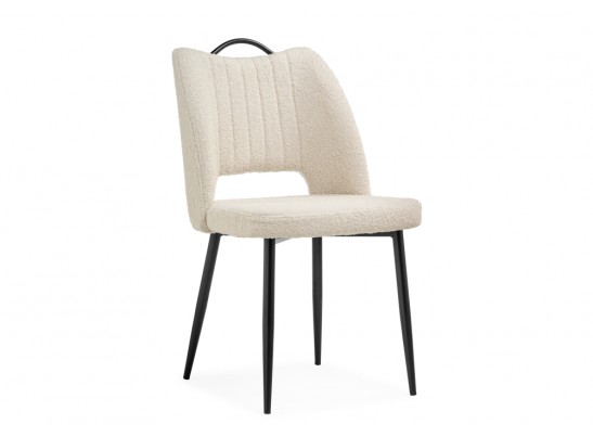 Стул на металлокаркасе Barton beige / black в Кургане