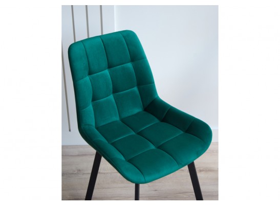 Стул на металлокаркасе Челси 360 П зеленый (zd 667) / черный в Кургане