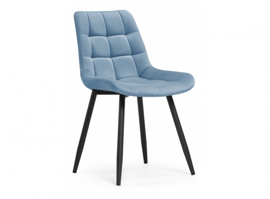 Стул на металлокаркасе Челси К голубой / черный в Кургане