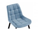 Стул на металлокаркасе Челси К голубой / черный в Кургане