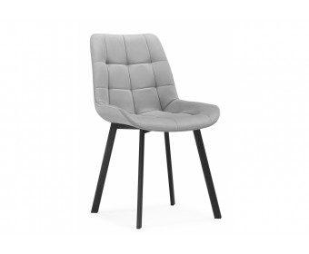 Стул на металлокаркасе Челси П светло-серый (zd 960) / черный