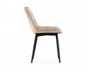 Стул на металлокаркасе Челси велюр бежевый / черный в Кургане
