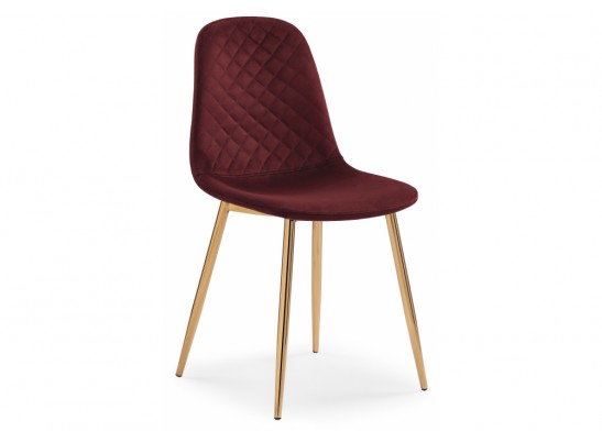 Стул на металлокаркасе Dabl wine red / gold в Кургане