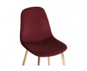 Стул на металлокаркасе Dabl wine red / gold в Кургане