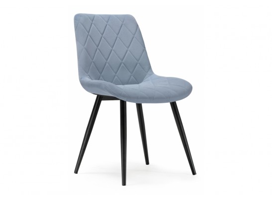 Стул на металлокаркасе Fox black / light blue в Кургане
