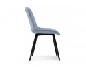 Стул на металлокаркасе Fox black / light blue в Кургане