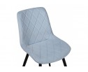 Стул на металлокаркасе Fox black / light blue в Кургане