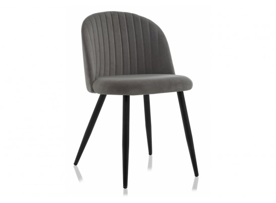 Стул на металлокаркасе Gabi 1 dark gray / black в Кургане