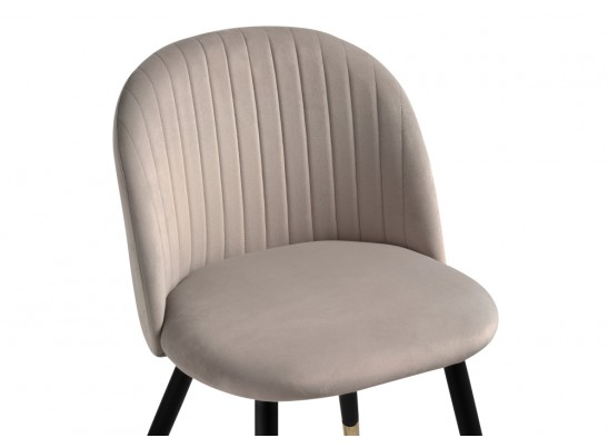 Стул на металлокаркасе Gabi latte / black / gold в Кургане