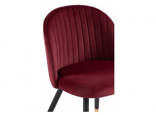 Стул на металлокаркасе Gabi wine red / black в Кургане