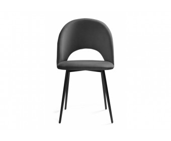Стул на металлокаркасе Ирре графитовый / черный глянец