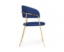 Стул на металлокаркасе Kamelia dark blue / gold в Кургане