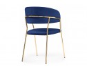 Стул на металлокаркасе Kamelia dark blue / gold в Кургане